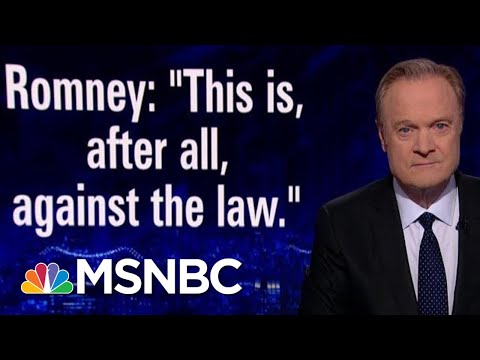 Romney On Trump's Foreign Assistance Call, ‘This Is... Against The Law’ | The Last Word | MSNBC