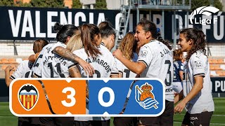 Resumen del VCF Femenino vs Real Sociedad | Jornada 24 | Liga F