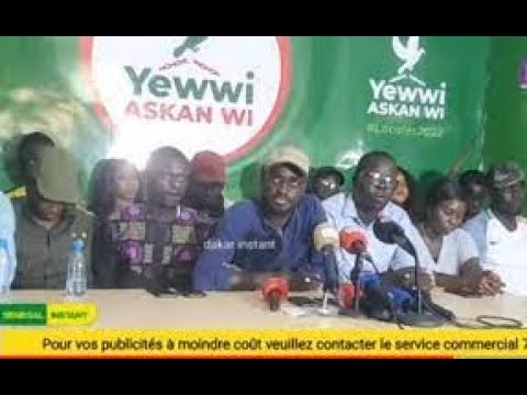 🔴Conférence de presse des leaders de l'inter-coalition  YEWWI ASKAN WI - WALLU