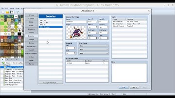 RPG Maker Tutorial Part 046: Database: Enemies - Making "A Human In Monsteropolis"
