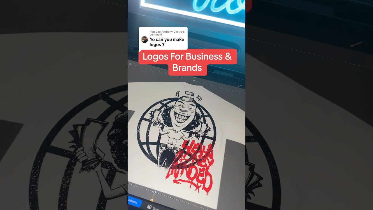 How I Create Custom Clothing Brand Logos🔥 