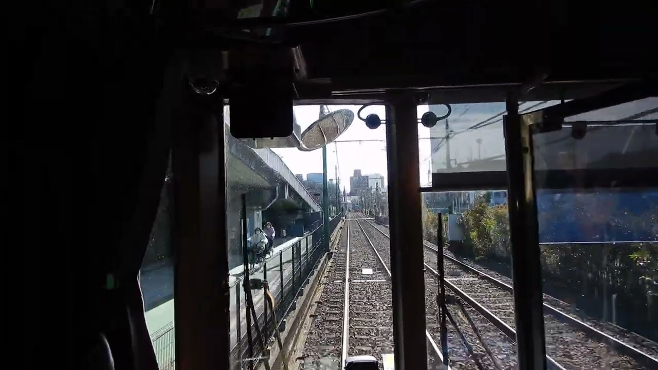 前面展望 東京都営 さくらトラム線 町屋→荒川区役所前, 2026年2月7日