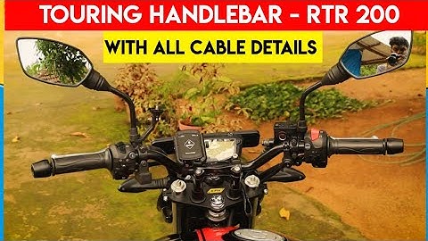 Handle Bar Riser Installation on Apache RTR 200 | With all cable details