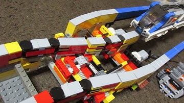 Lego Monorail Switch Rail test like Banpaku-kinen-koen
