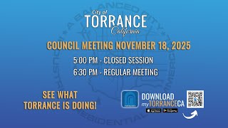 Torrance City Council Meeting November 18, 2025