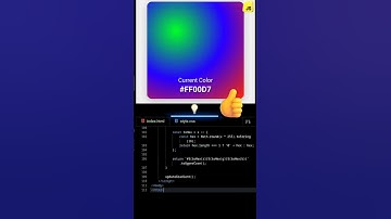 🌈 Animated Gradient Color Picker using JavaScript | Satisfying UI Effect! | DevZiaul #shorts