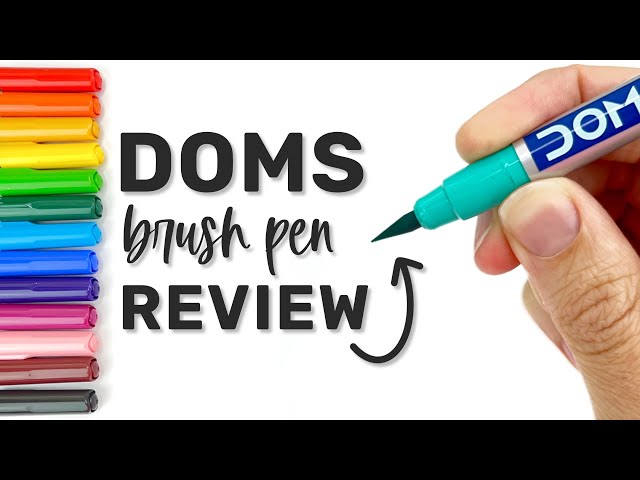 Doms Brush Pen Review for Hand Lettering Beginners 