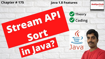 # 175 Java stream sort | Java 8 Stream - How to Sort a List using lambda | Stream |java 8|RedSysTech