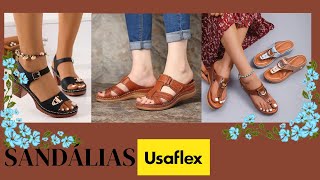 Calçados Sandálias Usaflex Confortáveis E Macios Para Dia Dia Joanete Esporão