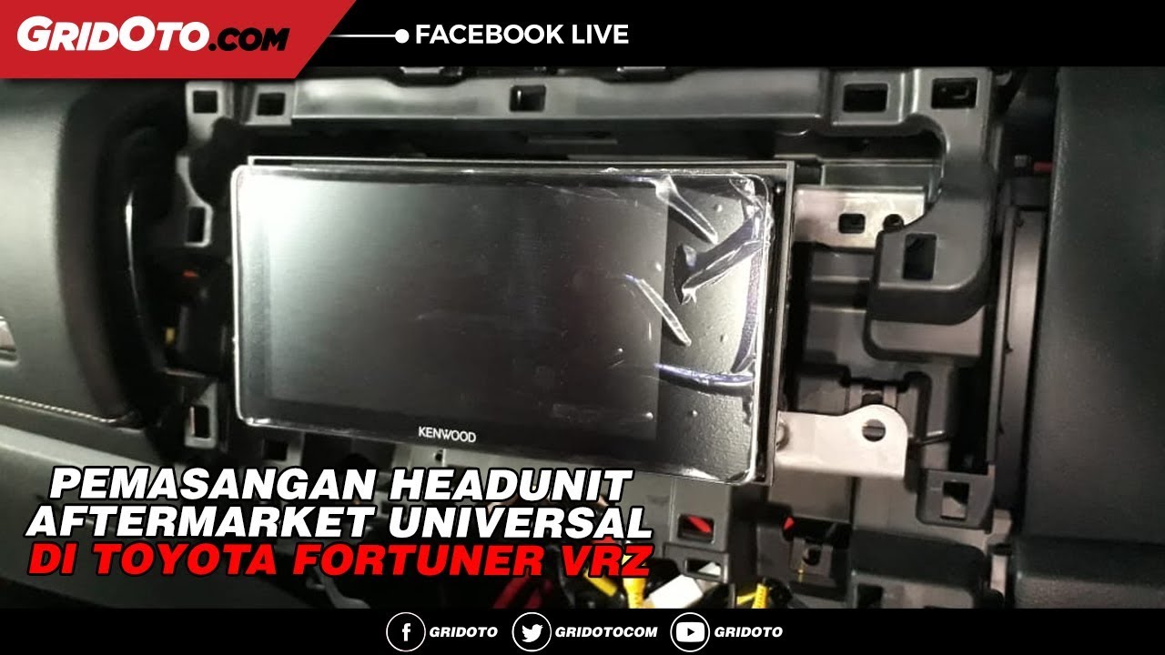 Video Toyota Fortuner Vrz Ganti Head Unit Aftermarket Universal