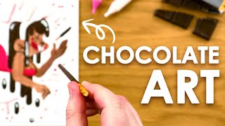 PAINTING with CHOCOLATE?!  デコチョコ