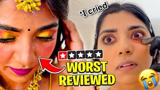 I Went to the *WORST RATED* MAKEUP Artist 💄 | went wrong 😰*crazy public reaction*🫣