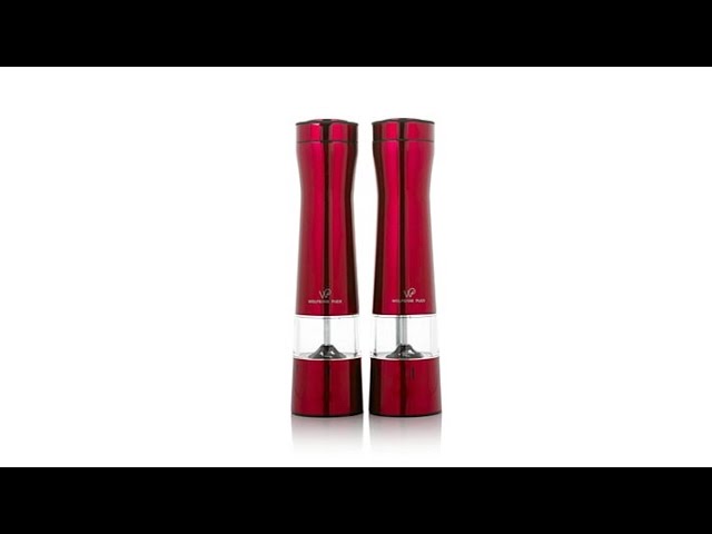 WOLFGANG PUCK ELECTRIC Dual Salt And Pepper Mill Set (C) $20.00