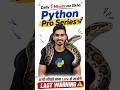 Python तुम्हारे लिए ही बनी है🚀 #python #programming #coding #learnpython #educationalvideo
