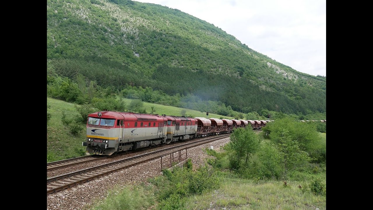 Lokomotivy ř. 751 a 752 ZSSK Cargo v okolí Plešivce