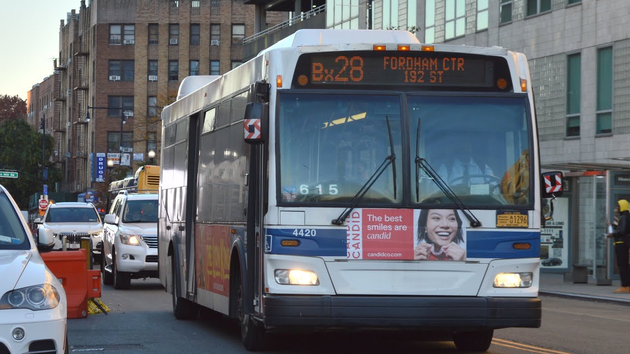 Bx28 Bus Announcements To Fordham Center 192nd Street - YouTube