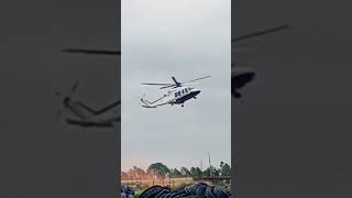 Mohan Yadav ji ka helicopter utarte hue #trending #shots #mohanyadav #helicopter