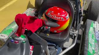 しゅ〜まっは Schumacher 12mm 1/10 4WD Buggy Front Hex Wheels (Orange) (2