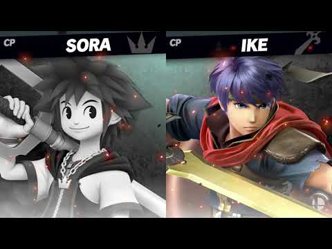 【スマブラSP】ソラ参戦記念その９！ ソラVSアイク-両方CPレベル9-