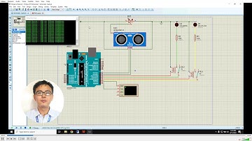 Freddy Santoso: Proteus Schematic simulation, LED Control using ultrasonic sensor (HC-SR04) Arduino