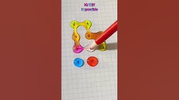 Thử thách nối giọt nước từ 1 đến 10 🤔 #shorts #drawing #iqtest #quiz #solution #game #line #colors
