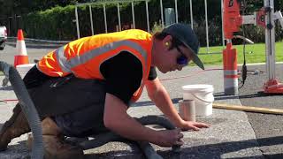 In-Ground Bollard Install - TKO Bollards