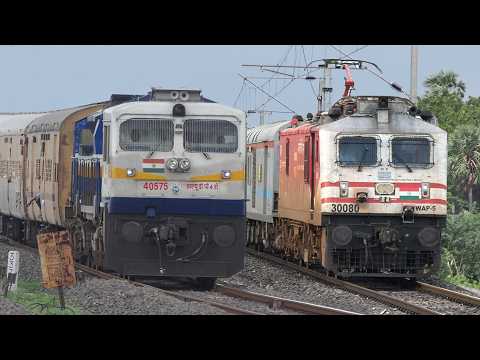 [18 In 1] Rapid ARRIVALS & CRAZY Main line ACCELERATION | DIESEL and ELECTRIC Trains | I R