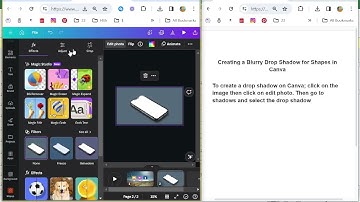 How to Create a Blurry Drop Shadow for Shapes in Canva