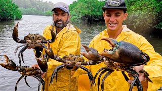 Flushed Out!! Crabbing With an EXPro! (Catch & Cook)