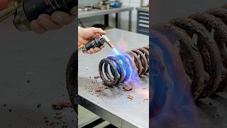 Coil Spring Restoration from rust, junk to clean Coil Spring