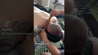 Master Piece over Traps. #bamboofusion #nathaliececilia #massage #relaxingmassage #deeptissue