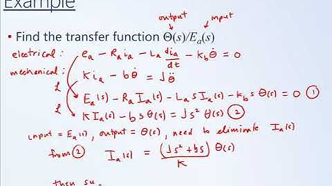 System Dynamics and Control: Module 9b - DC Motor Transfer Function