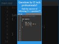 C++ MCQ 7: program on post increment operator  #coding  #cpp #shorts