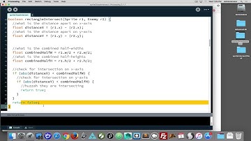 Programming sprite intersection