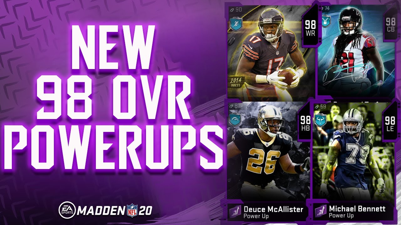 NEW 98 OVERALL POWERUPS ARE HERE! MADDEN ULTIMATE TEAM NEWS