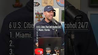 GUESS The Only SIX CITIES That Sell ALCOHOL 24/7! #shorts #party #geography #usa #drinking