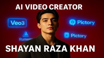 Professional: “I’m Shayan Raza Khan AI Video Editing with Shayan Raza Khan  Veo3  Runway  Pictory.