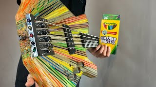 Building a Bass Out of 2000 Colored Pencils