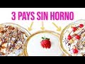 3 Pays SIN HORNEAR! (Snickers, Limón y Banana Split) | RebeO