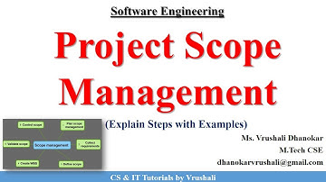 SE 28: Learn Project Scope Management in 5 Minutes with Example. #softwareengineeringtutorials