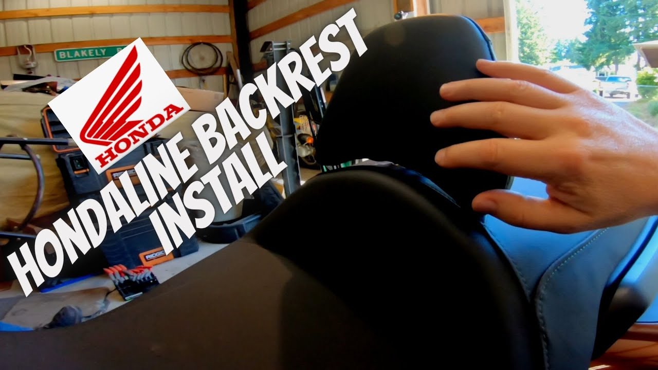 NEW 2018 GOLDWING HONDALINE RIDER BACKREST INSTALL !!!
