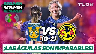 Resumen | Tigres (0)vs(2) América | CL2023 Femenil - Semis | TUDN