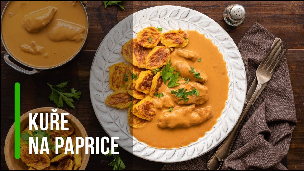 Kuře na paprice (bez mouky)