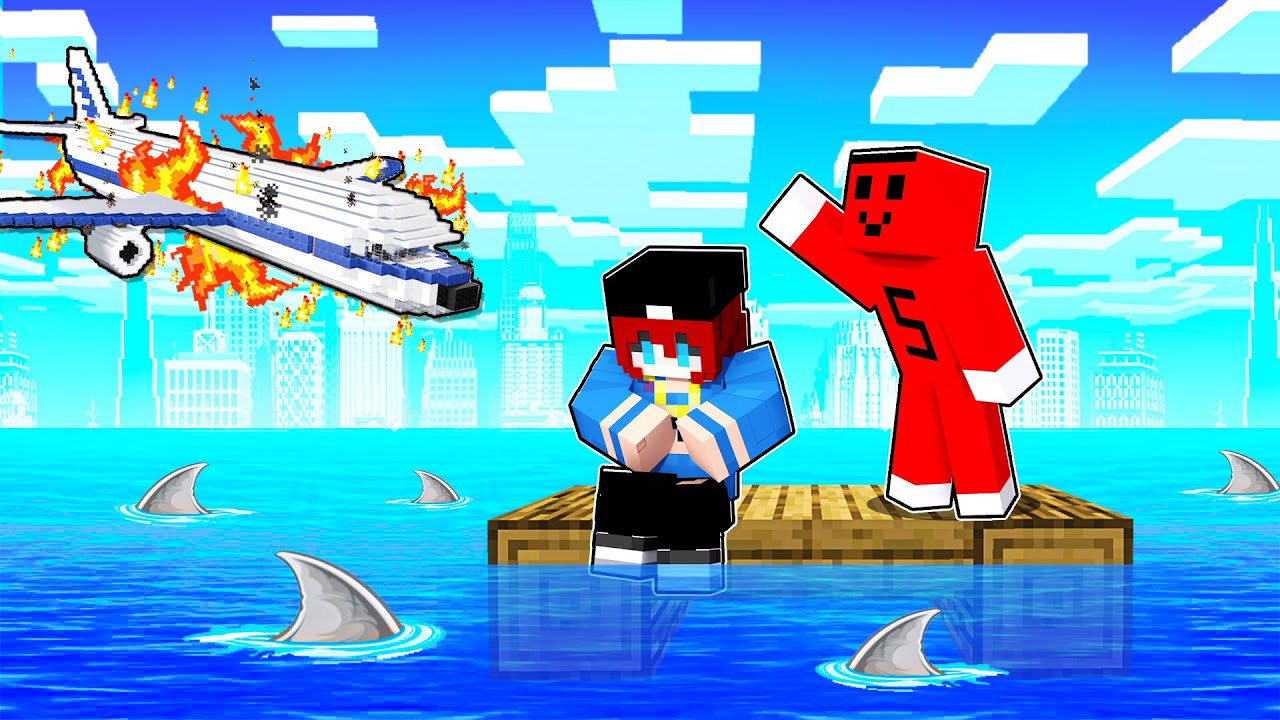 UÇAĞIM OKYANUSA DÜŞTÜ !! - Minecraft