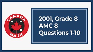 2001, Grade 8, AMC 8 | Questions 1-10