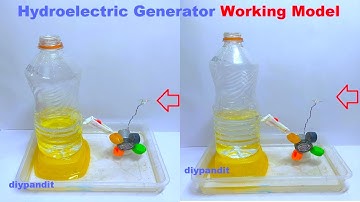 hydroelectric generator working model for school science project exhibition - diy | DIY pandit