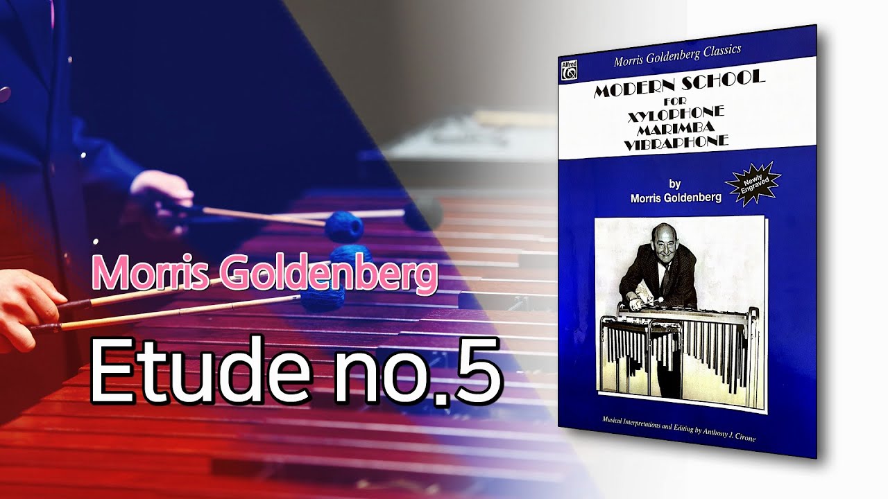 Etude no.5 from Modern School for Xylophone Marimba Vibraphone by Morris Goldenberg