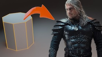 The Witcher in Blender Low-Poly Timelapse