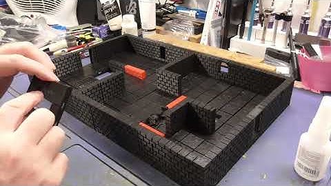 Openforge 3D printed  Dungeon & Dragons modular play set Part 1
