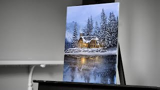 Painting a Winter Landscape with Acrylics  Paint with Ryan